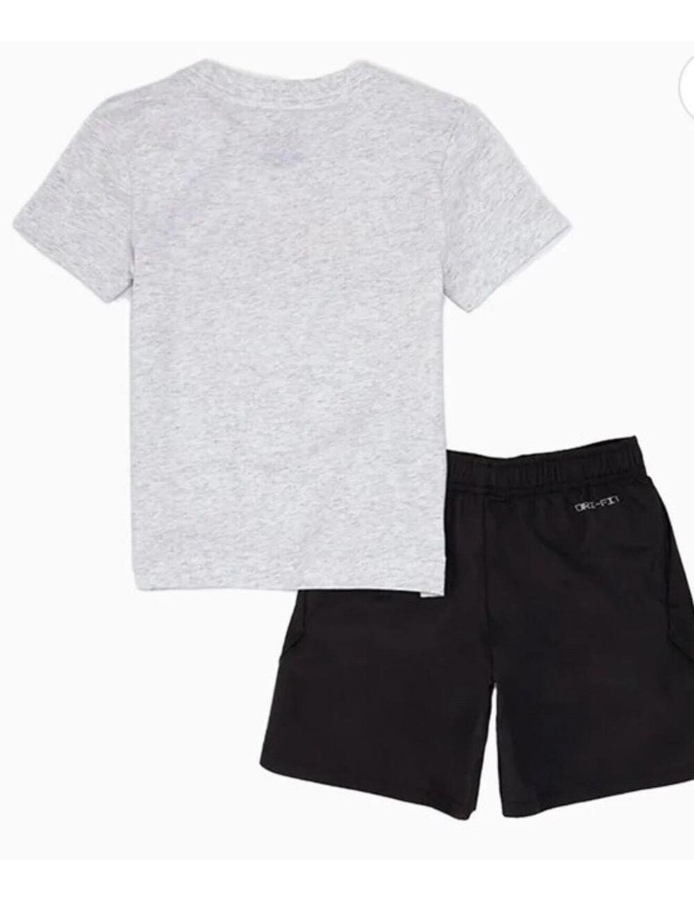 Nike Boys Short Sleeve Logo T-Shirt & Solid Microfiber Shorts Set Size 6 - Picture 2 of 5